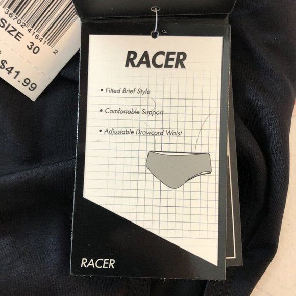 TYR Mens Racer Swimwear Bottoms Briefs Drawstring Phoenix Purple Black 30 US XS - Picture 10 of 11